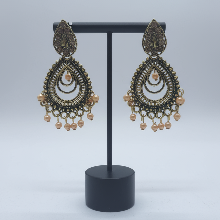 Antique Gold Chandbali Earring