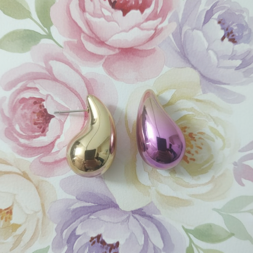 Tear Drop Stud Earring