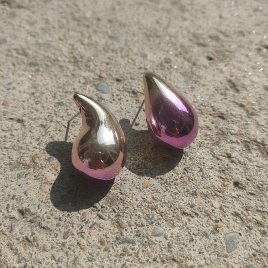 Tear Drop Stud Earring