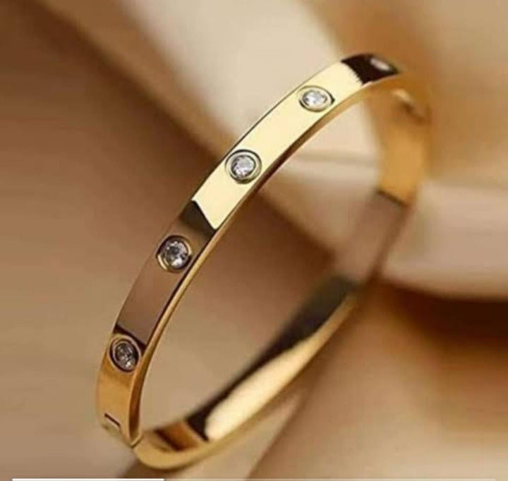Gold Crystal Bangle