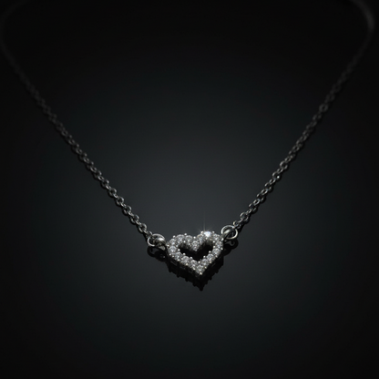 Sparkle Heart Pendant Necklace