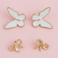 Butterfly and Bow Earrings Combo