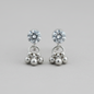 Classic Silver Jhumki Stud Earrings